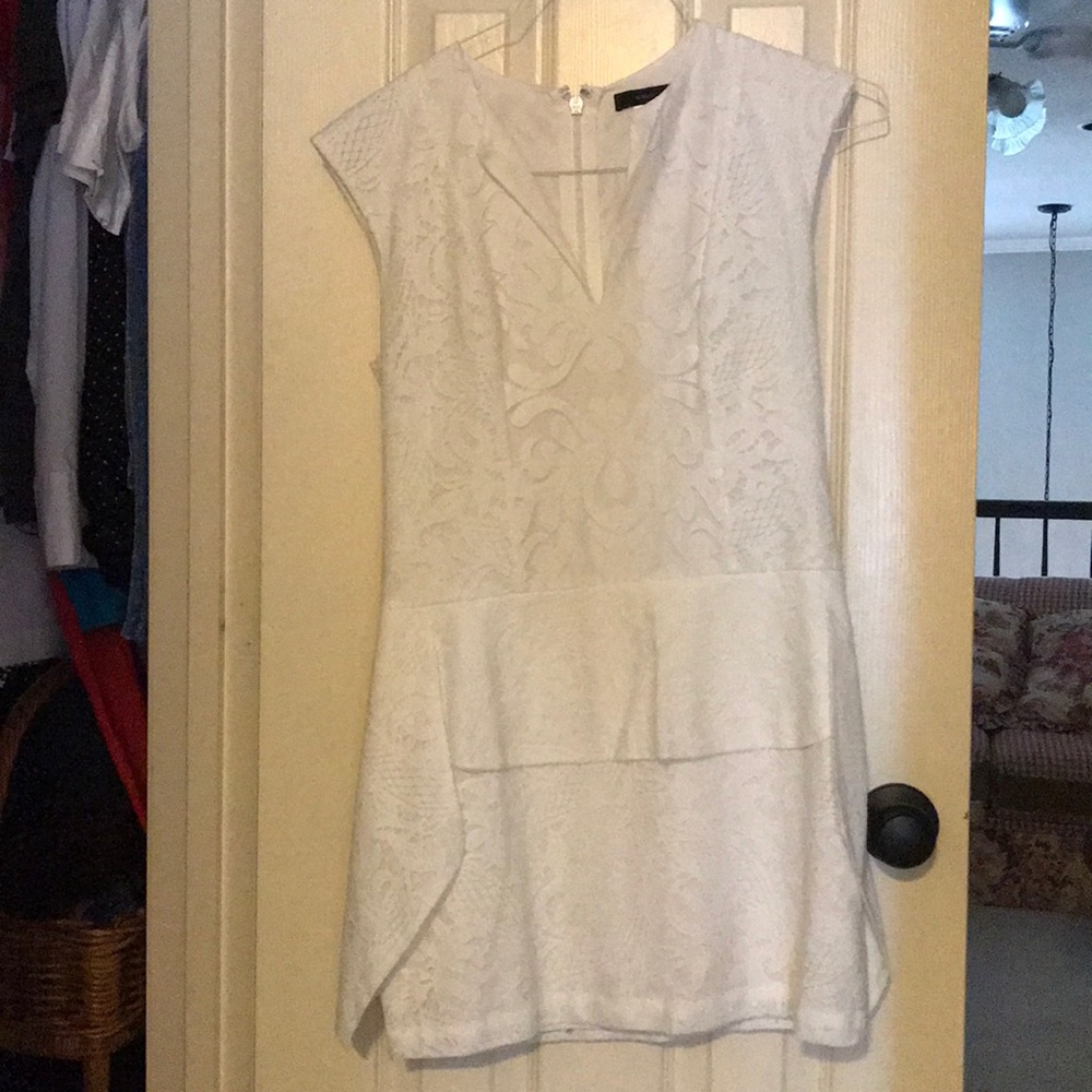 BCBG white dress